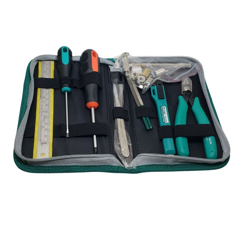 PK-622 – TOOL KIT STEM 10PCS WITH CUTTER HAMMER SCREW DRIVERS FILES CASE