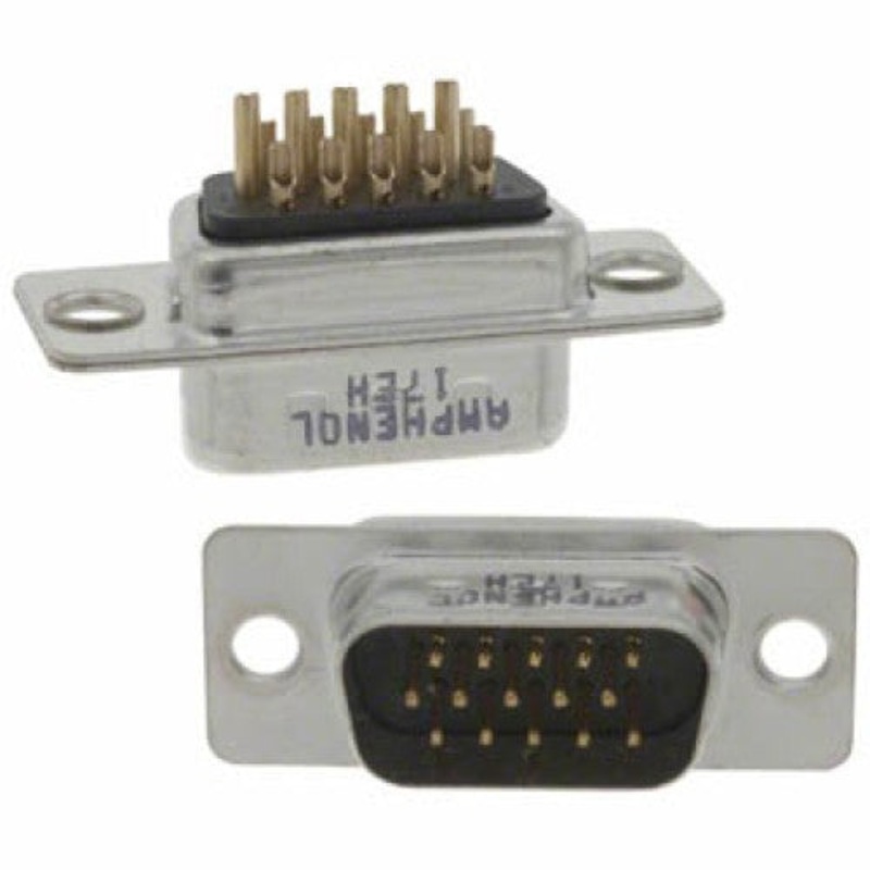 1276-1501 – DB15M HD SOL TIN BLACK  (5 pcs/pkg)