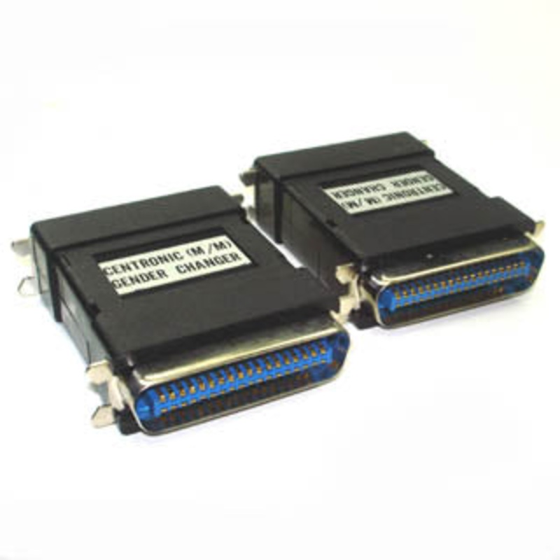 000-3601 – GENDER CHANGER 36M/36M CENTRONIC PLASTIC CASING STD BLK