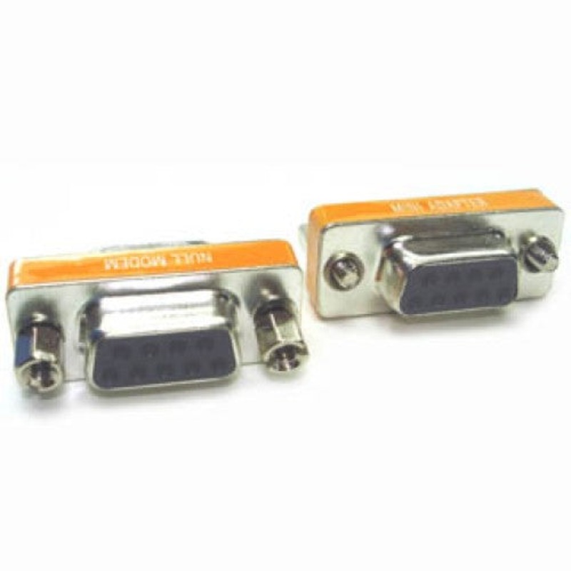 A09NM-FF-LP – NULL MODEM ADAPTER DB9F/9F