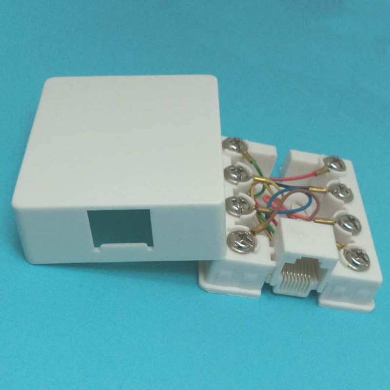 AGM-702 – BASEBOARD MOD JACK 8P8C SINGLE WHITE