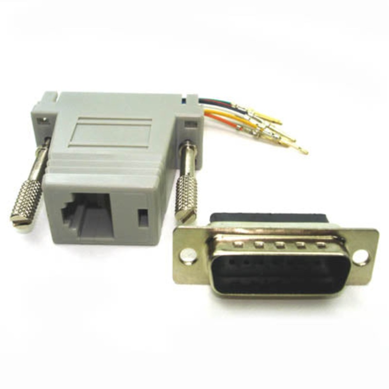 DAA8M – MODULAR ADAPTER DB15M/RJ45 8P8C