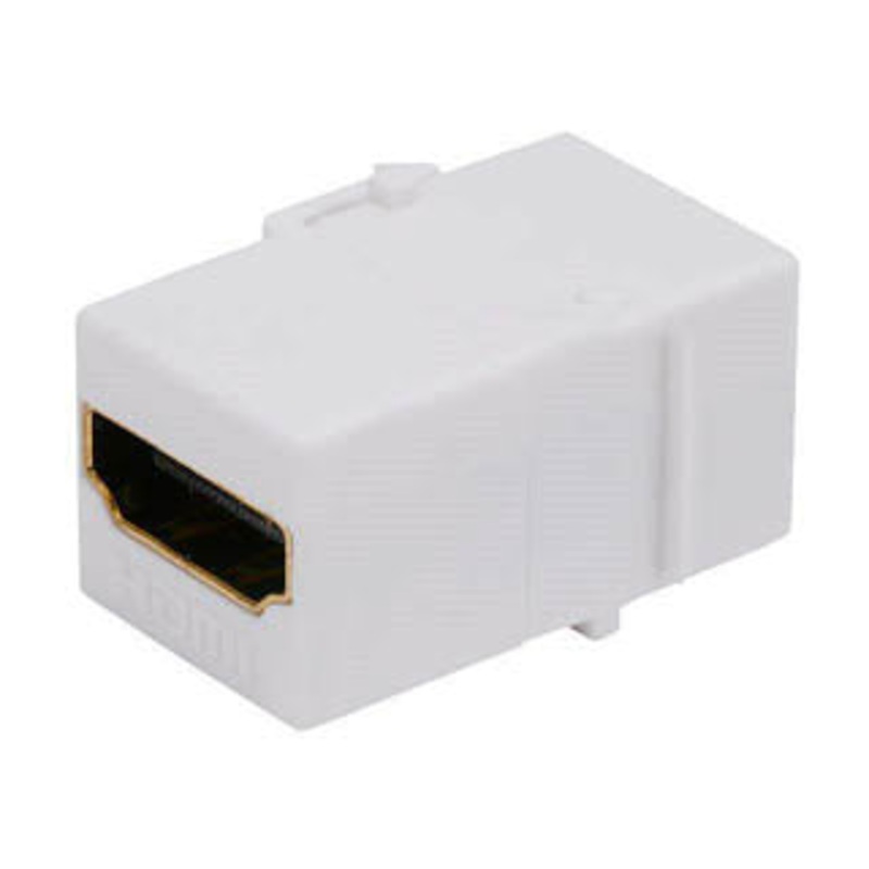 KJ-AP04-WH – KEYSTONE COUPLER HDMI JK-JK WHT FLUSH