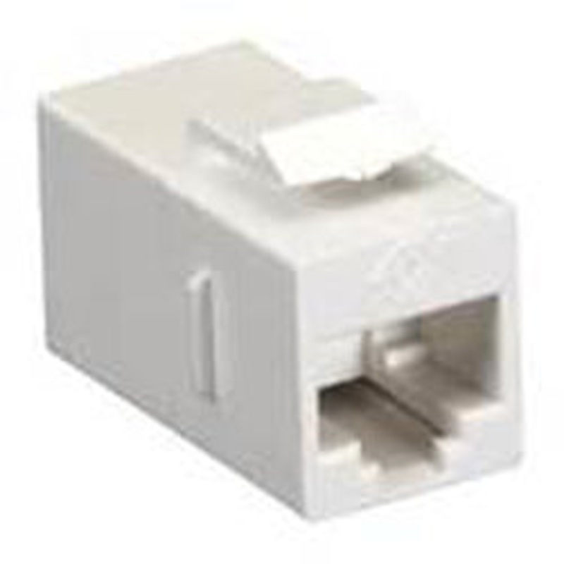 KJ5-24 – KEYSTONE COUPLER CAT5E WHT JK-JK