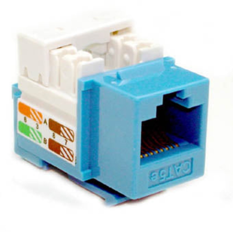 KJ8-CE-US BL – KEYSTONE JACK CAT5E BLU 110