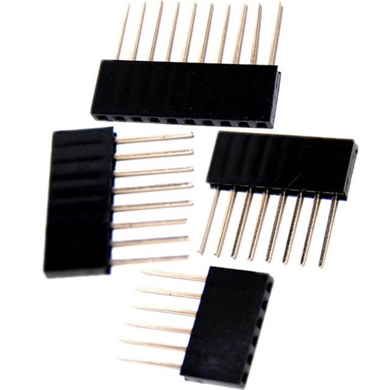 LS-00010 – SIPSKT 2.5MM 1X6S 2X8S 1X10S NBST TIN 4 SOCKETS/PACK BLACK