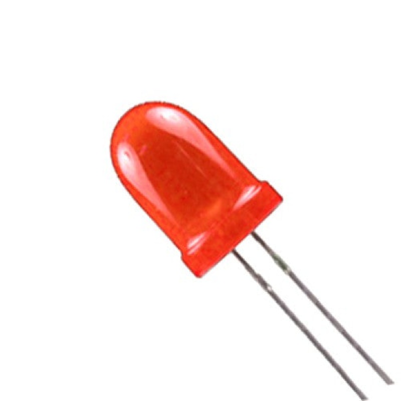 05841 – LED5 DIFF RED 600-1200MCD 10MA 630NM 1.9V-2.1V (100 pcs/pkg)