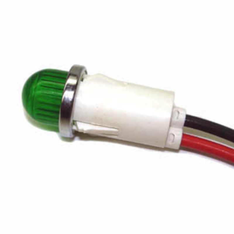 1053A5 – INDICATOR 250V 12MM GRN SNAP WIR