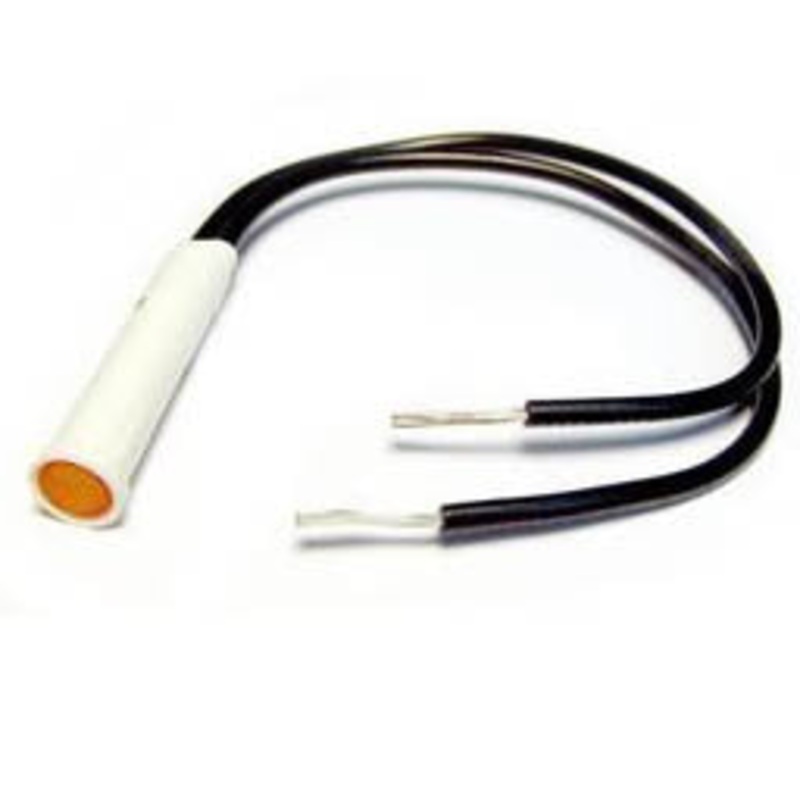 11-2522 – INDICATOR 12V LED 7MM AMB PRESS WIRE FLUSH DIAMOND LENS