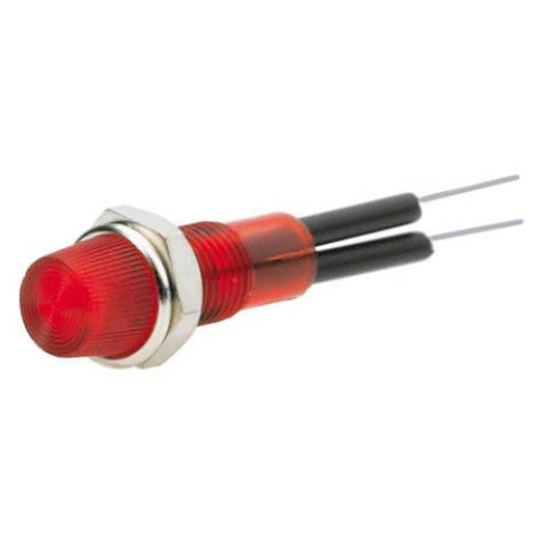 12720345 – INDICATOR 12V LED 5MM RED CHMT