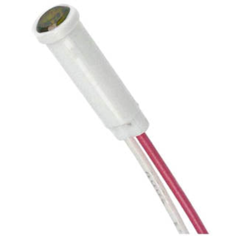 36H – INDICATOR 250V 8MM AMB PRESS WIRE BLACK BODY