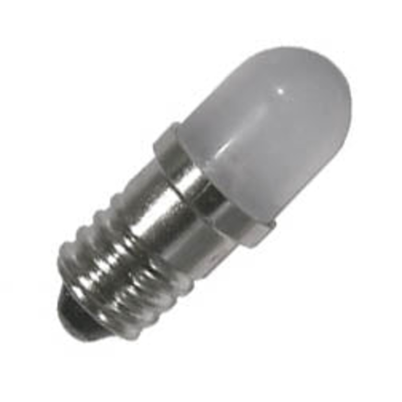 55-121G-1 – LED BULB SCREW GREEN 12VDC 20MA 1300MCD T3 1/4(10MM)