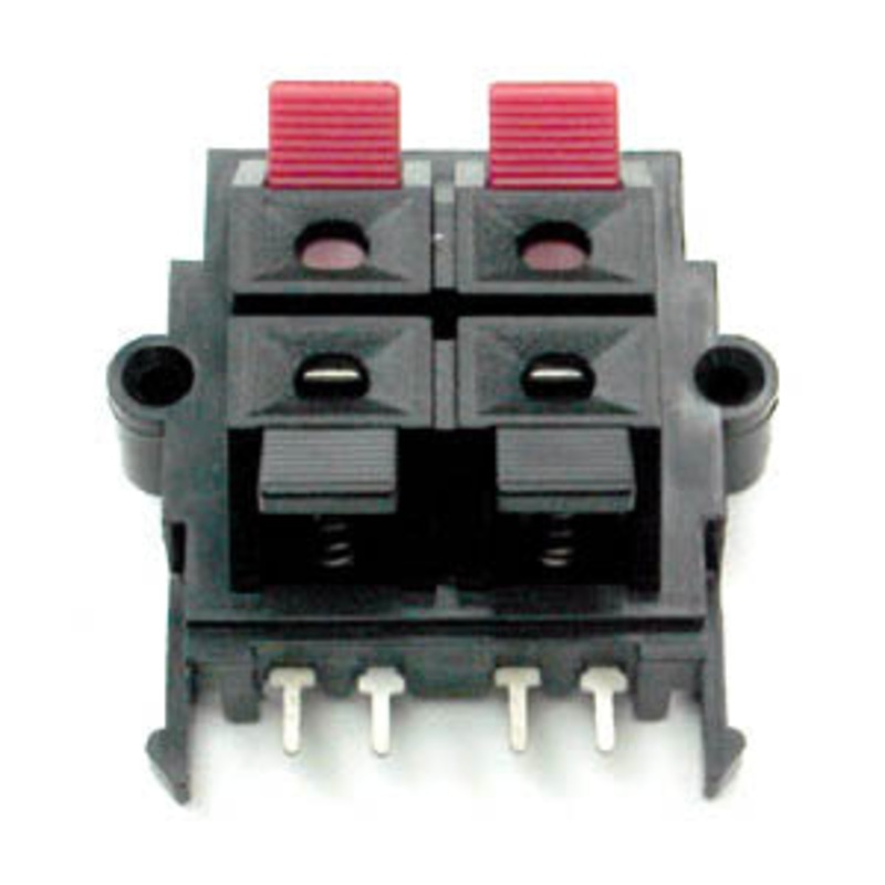 ATEA-1204 – SPEAKER TERM 4POS RECT RED/BLK