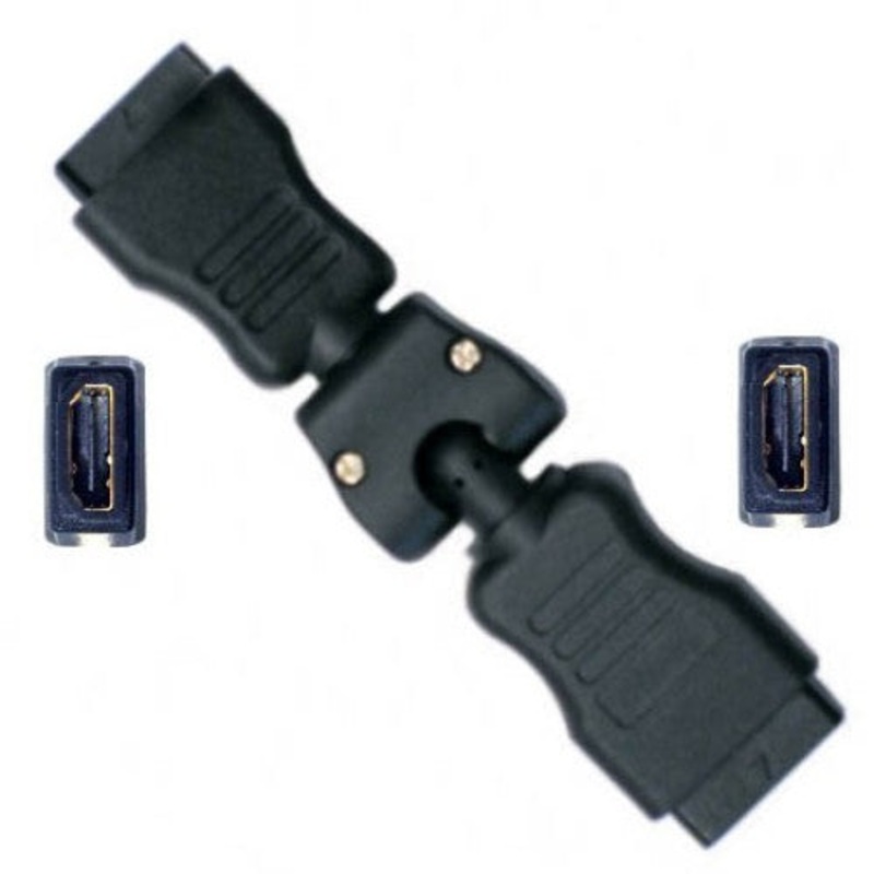 GCHDMIF-360 – HDMI FEM-FEM ADAPTER 360D SWIVEL FOR 2 MALE HDMI TO CONNECT