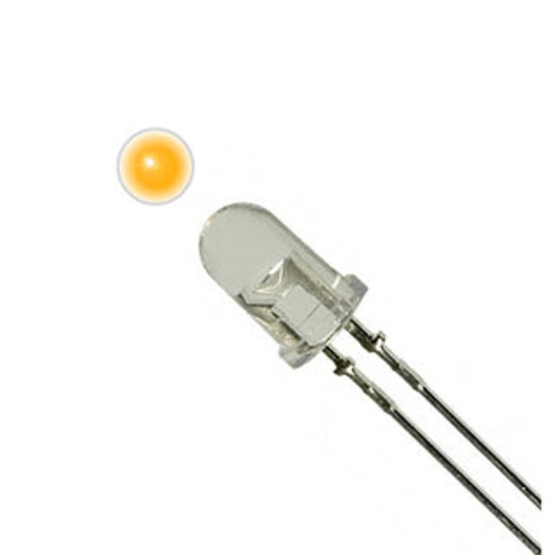 LN48YCP Z-LF – LED3 WATERCLEAR AMBER SB 6MCD RA  (3 pcs/pkg)