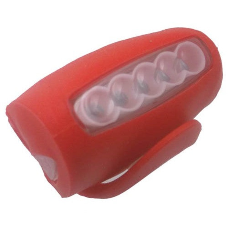 S766-3R03P-PB18 – FLASHLIGHT SAFETY RED/WHITE 5LED WITH 3 AAA BATTERY BICYCLE LIGHT