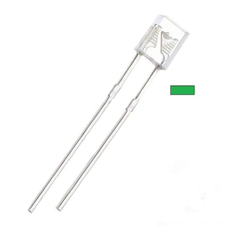 1276-0009 – LED2X5 WATER CLR GRN RECTANGULAR 1.9V NOMINAL 20MA (4 pcs/pkg)