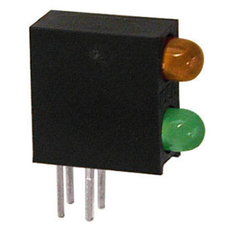 21PCT110T3-5V-Y G – LED3 HOUS YEL/GRN 2LED PCRA