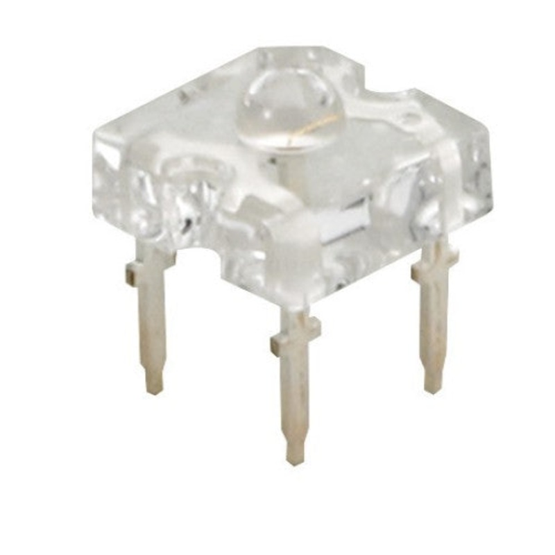 30-01/R5C-AQSC – LED 4PIN SQUARE WATERCLEAR RED PC DOMED TOP 2.6V 70MA 7.6X7.6MM (2 pcs/pkg)