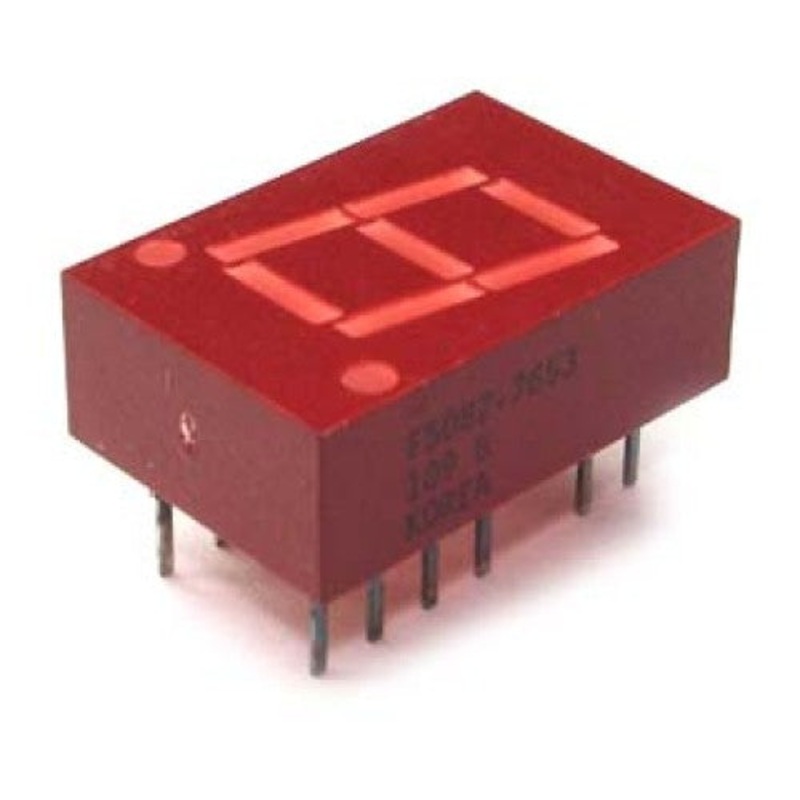 F5082-7653 – DISPLAY 7SEG 1CH RED CC 11MM