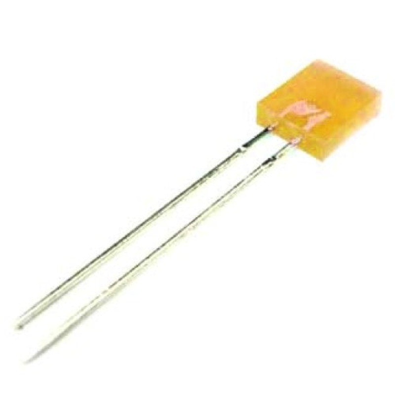LLL3253A – LED2.5X7 DIFF AMBER RECT  (4 pcs/pkg)