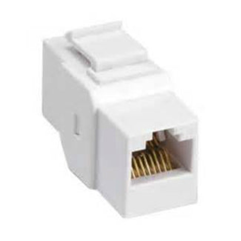 FM596 – KEYSTONE COUPLER CAT5E WHT JK-JK