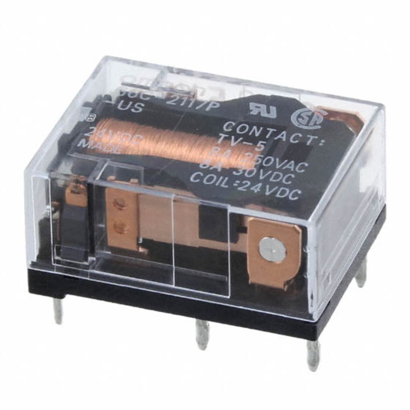 G6C-2117P-US-DC8 – RELAY DC 8V 2P1T 8A 6P PCMT 8A/250VAC/30VDC (100 pcs/pkg)