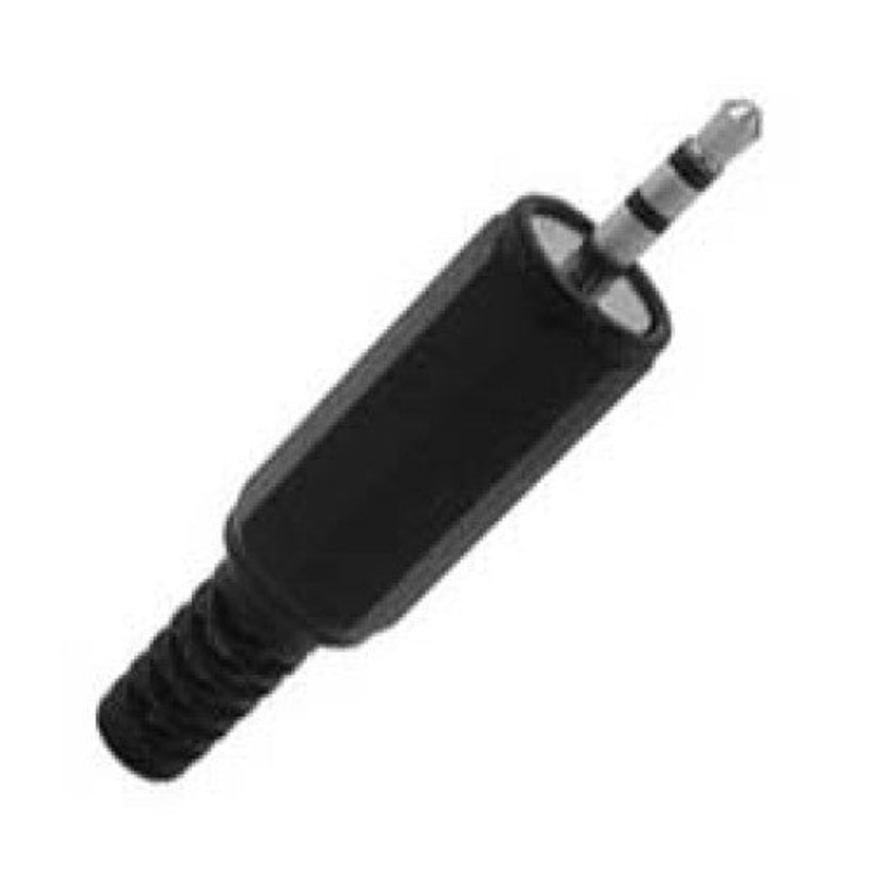24-223-1 – AUDIO PL 2.5 STEREO PLASTIC BLACK STRAIN RELIEF