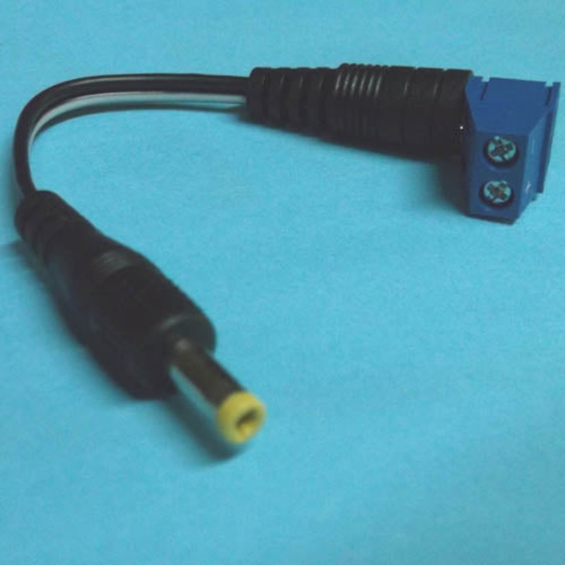 48-1260 – DC POWER PLUG 1.7X4.0MM WITH SOLDERLESS TERMINAL AND WIRE