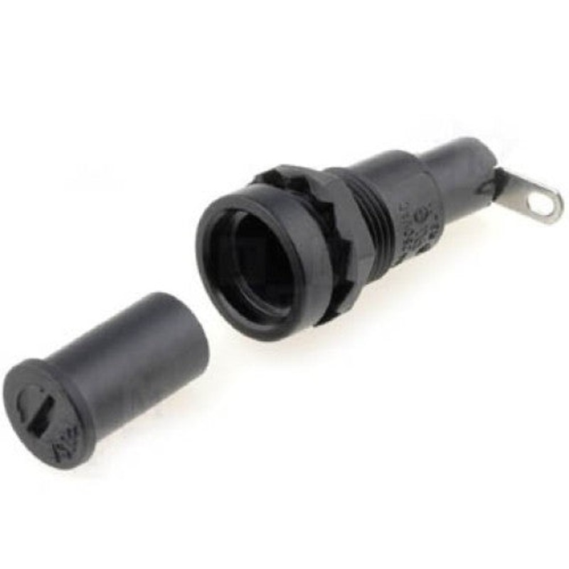 CQ-207D-SE – FUSE HOLDER 6.3X32MM PANEL MOUNT SLOT BAYONET KNOB 15A 250V