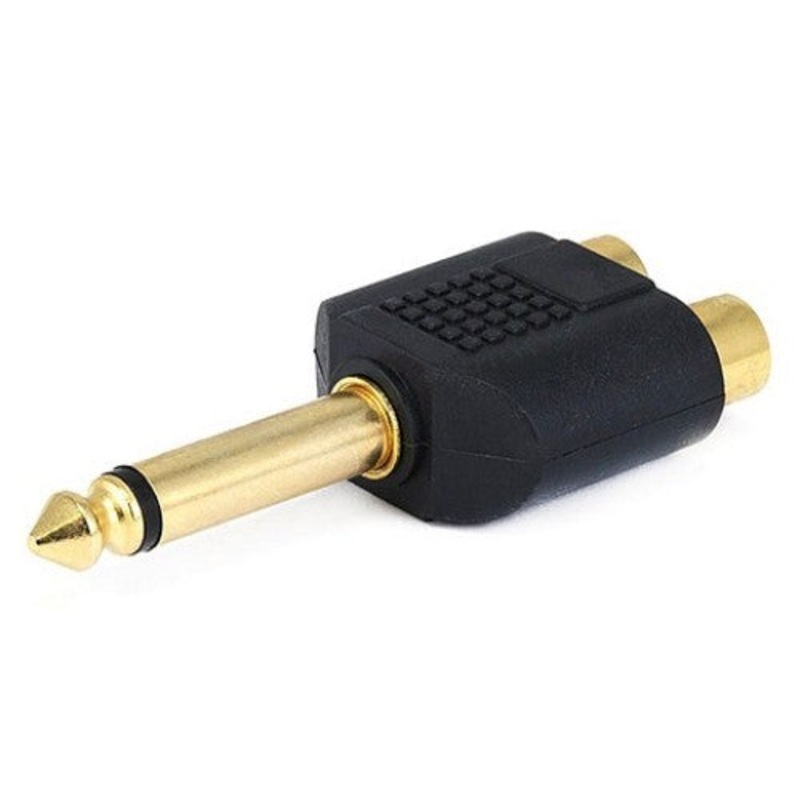 1274-0880 – AUDIO ADAPT 6.3MONOPL-RCAJKX2 GOLD PLATED