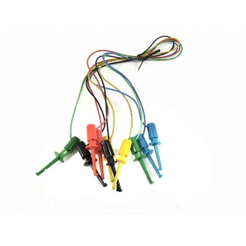 500 – IC TEST LEAD SET 16IN 5 COLOURS GRABBER SEIZER PROBES (5 pcs/pkg)