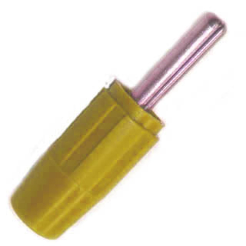 GBA-1133-1 – BANANA PLUG THROUGH HOLE SMALL YELLOW INSULATED