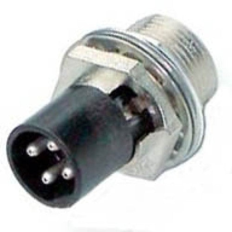 GBSA-6342 – XLR 4PL CHASIS MOUNT TIN SOLDER METAL