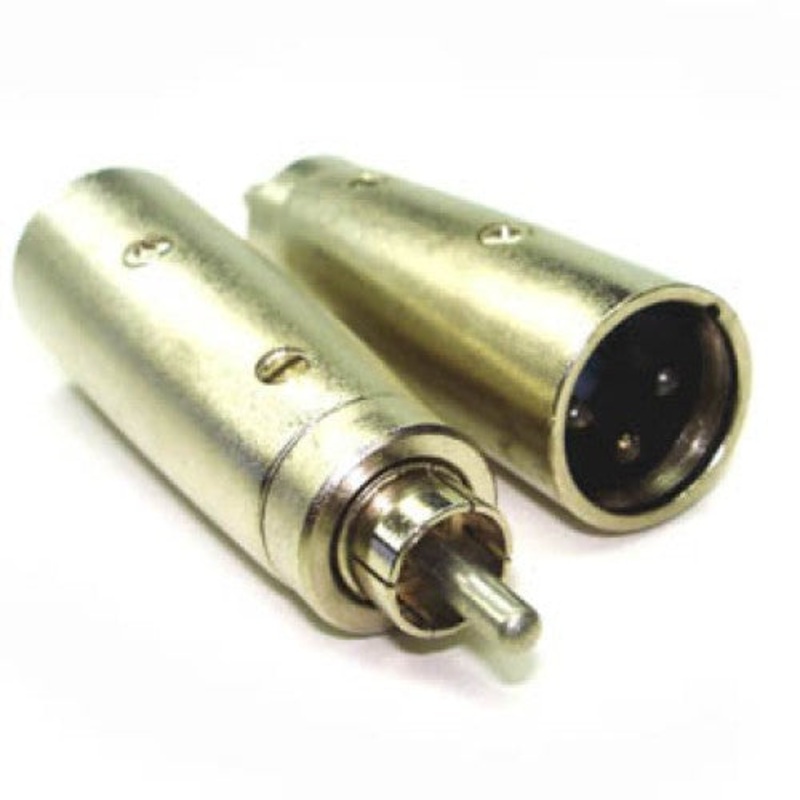 MC1018 – XLR ADAPT 3PL-RCA PLUG METAL TIN