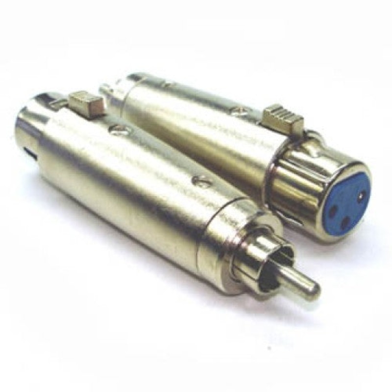 MC1019 – XLR ADAPT 3JK-RCA PLUG METAL TIN