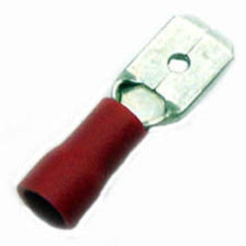160153-2010 – QUICK CONN MALE RED 0.250IN 22-18AWG 6.35X0.8MM (10 pcs/pkg)