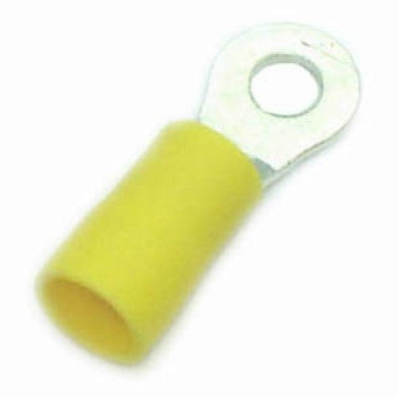 160403-2008 – RING TERM YEL #8 12-10AWG ID-4.3MM OD-9.4MM (8 pcs/pkg)