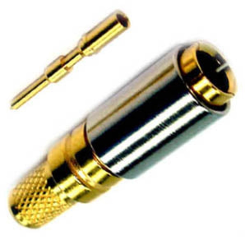 291-910-1160F – SMB PLUG CRIMP RG58 GOLD