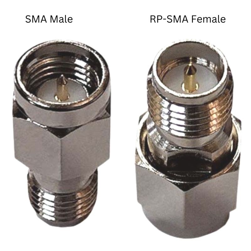 ADP-SMAM-RPSF – SMA ADAPTER MALE TO RPSMA FEMALE FOR USE WITH WIFI ANTENNA CABLE