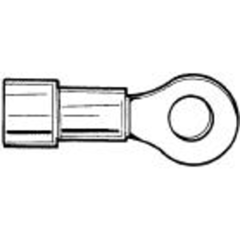 C-201-12X – RING TERM YEL 1/2IN 12-10AWG ID-13MM OD-19MM (4 pcs/pkg)