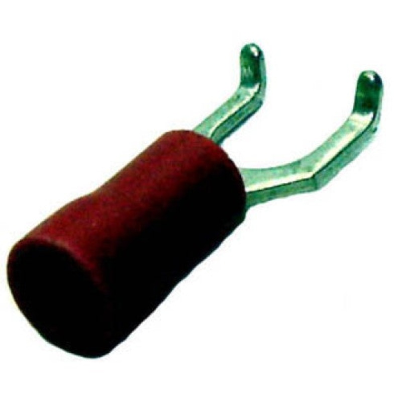 160136-2010 – SPADE FLANGE RED #10 22-18AWG ID-5.2MM WIDTH-7.6MM (10 pcs/pkg)