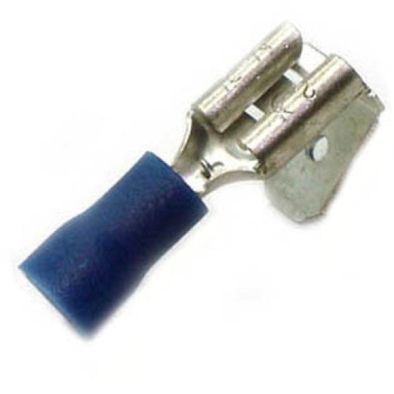 160263-100 – PIGGYBACK DISCONNECT BLU 0.250IN 16-14AWG 6.35X0.8MM (100 pcs/pkg)