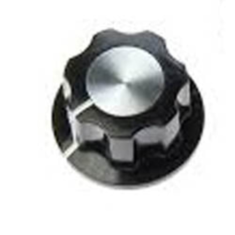 274-0415 – KNOB 1/4IN PLAST 20MM SCREW BLACK