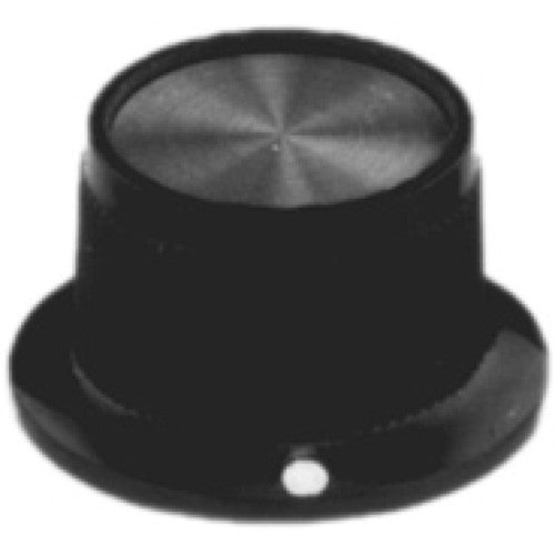 54-227-2 – KNOB 1/4IN PLAST 25MM SCREW BLACK (2 pcs/pkg)