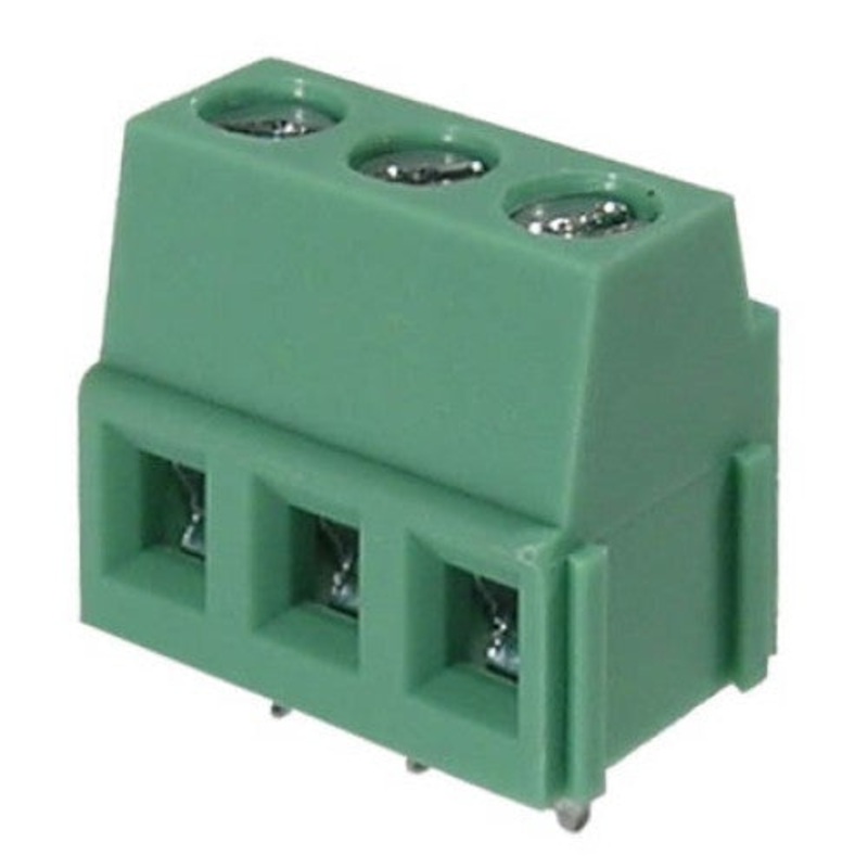 58-113-2 – TERM BLOCK 3P PCST 5MM 12AWG 20A 300V 10MM WIDE (2 pcs/pkg)