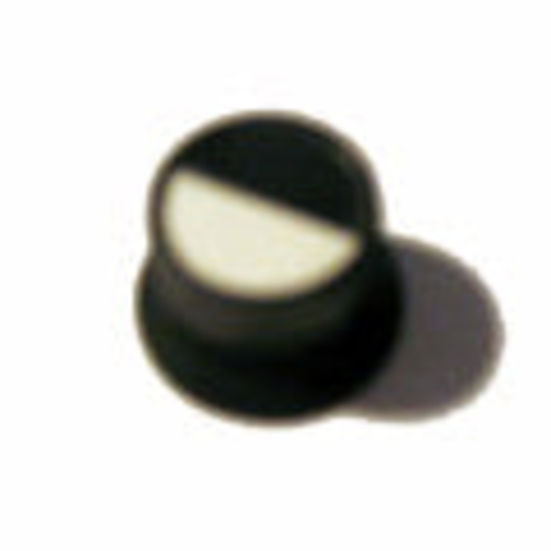 HACG-231-1 – KNOB 1/4IN PLAST 25MM HALF MOON