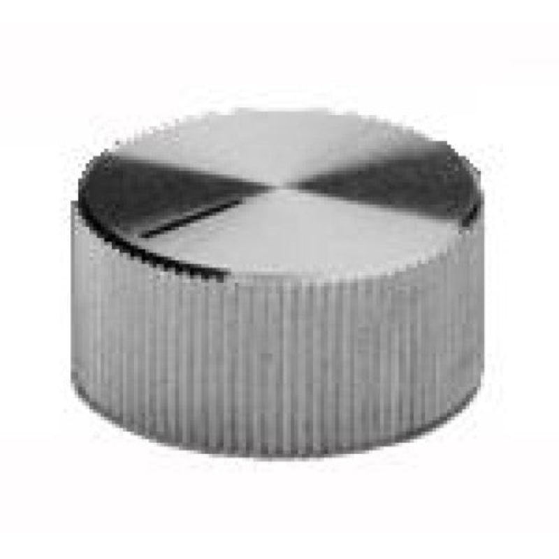 KN-700BA – KNOB 1/4IN MET 19MM SCREW BLACK