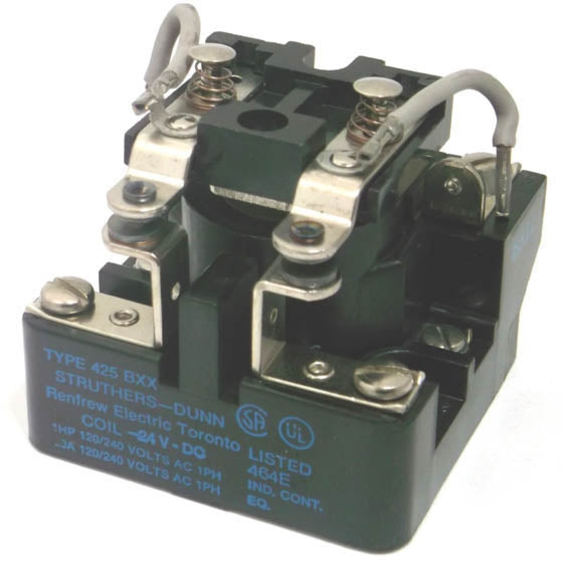 425BXX – RELAY DC 24V 2P1T 30A 6P SCREW 30A/240VAC NO