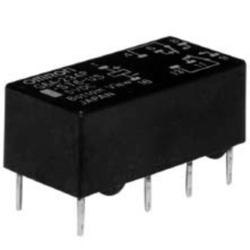 G6AK-274P-ST40-US – RELAY DC LATCH 5V 2P2T .6A 10P PCMT .6A/125VAC/110VDC 2A/30V